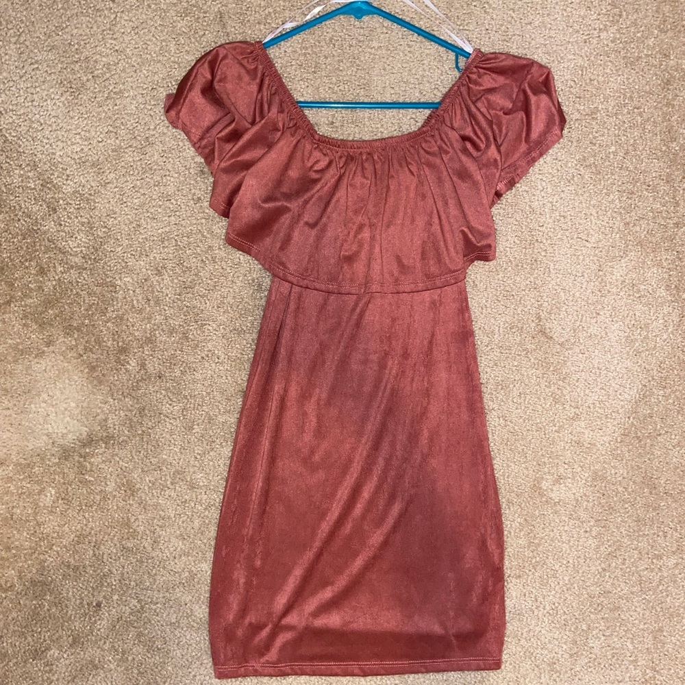 Off shoulder body con dress